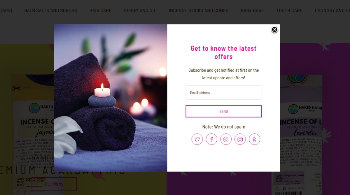 offer splash page offer splash page